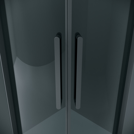 Душевой уголок Grossman Classic 301.K33.04.1010.21.10 100х100 стекло тонированное профиль черный без поддона